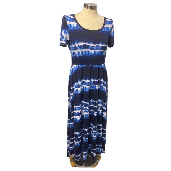LuLaRoe Dresses & Skirts - Lularoe Riley Dress Maxi Dress Tie Dye M NWT